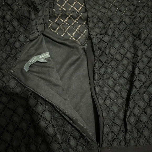 NWT! Julia Jordan Boston Proper Black Lace Wide Leg Jumpsuit. Size 8 - Picture 7 of 15